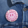 Chi Omega Thank You Smiley Face Pin Buttons