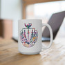 Rainbow NPC Floral Large Mug 15oz