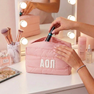 Alpha Omicron Pi Puffer Style Makeup Bag