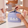 Delta Delta Delta Puffer Style Makeup Bag