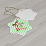 Alpha Chi Omega Bow Round Christmas Ornaments