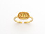 Chic Greek- Shawn Paul Sorority Adjustable Athena Oval Ring 