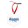 Printify Holiday Hexagon Sorority Ornament 