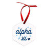 Printify Holiday Hexagon Sorority Ornament 