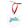 Printify Holiday Hexagon Sorority Ornament 