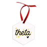 Printify Holiday Hexagon Sorority Ornament 