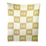 Sorority Shop Phi Mu Acrylic Checkerboard Beige Throw Blankets 