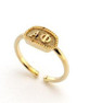 Chic Greek- Shawn Paul Alpha Phi Athena Oval Adjustable Ring 