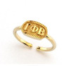 Chic Greek- Shawn Paul Gamma Phi Beta Athena Oval Adjustable Ring 