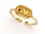 Chic Greek- Shawn Paul Kappa Alpha Theta Athena Oval Adjustable Ring 