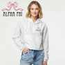  Alpha Phi Lightweight Quarter-Zip Pullover Crop Windbreaker 