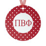 Sorority  Red Polka Dots Christmas Ornaments