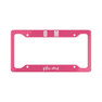 Phi Mu Script License Plate Frames