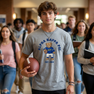 Alpha Kappa Psi Teddy Bear Football T-Shirt