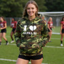I Love Alpha Xi Delta Camo Hoodie Sweatshirt