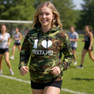I Love Theta Phi Alpha Camo Hoodie Sweatshirt