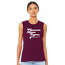 Printify Sorority Tail Heart Bella + Canvas Muscle Tank 