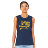 Printify Sorority Tail Heart Bella + Canvas Muscle Tank 