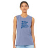 Printify Sorority Tail Heart Bella + Canvas Muscle Tank 