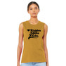 Printify Sorority Tail Heart Bella + Canvas Muscle Tank 