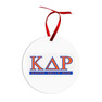 Printify Fraternity Round Christmas Classic Ornament 