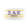  Sigma Alpha Epsilon Phoenix Lettered Lines License Cover 