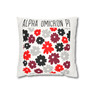  Alpha Omicron Pi Flowers Square Pillowcase 