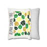  Alpha Sigma Tau Flowers Square Pillowcase 