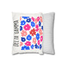  Delta Gamma Flowers Square Pillowcase 