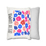 Delta Gamma Flowers Square Pillowcase 