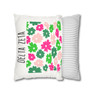  Delta Zeta Flowers Square Pillowcase 