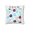  Pi Beta Phi Flowers Square Pillowcase 