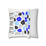  Zeta Phi Beta Flowers Square Pillowcase 