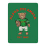  Alpha Chi Omega Teddy Bear Sherpa Blanket - Giant Size! 
