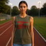 Alpha Chi Omega Tail Heart Bella + Canvas Muscle Tank