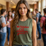 Alpha Chi Omega Tail Heart Bella + Canvas Muscle Tank