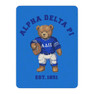 Alpha Delta Pi Teddy Bear Sherpa Blanket - Giant Size!