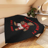 Alpha Omicron Pi Teddy Bear Sherpa Blanket - Giant Size!