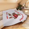  Alpha Sigma Alpha Teddy Bear Sherpa Blanket - Giant Size! 