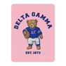  Delta Gamma Teddy Bear Sherpa Blanket - Giant Size! 