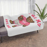  Phi Mu Teddy Bear Sherpa Blanket - Giant Size! 