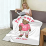 Phi Mu Teddy Bear Sherpa Blanket - Giant Size!