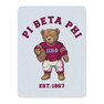 Pi Beta Phi Teddy Bear Sherpa Blanket - Giant Size!
