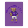Sigma Sigma Sigma Teddy Bear Sherpa Blanket - Giant Size!