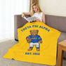 Theta Phi Alpha Teddy Bear Sherpa Blanket - Giant Size!