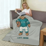 Zeta Tau Alpha Teddy Bear Sherpa Blanket - Giant Size!