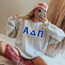  Alpha Delta Pi - 2 Day Ship Twill Crewneck Sweatshirt 