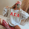  Alpha Sigma Alpha - 2 Day Ship Twill Crewneck Sweatshirt 