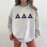  Delta Delta Delta - 2 Day Ship Twill Crewneck Sweatshirt 