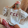  Gamma Sigma Sigma - 2 Day Ship Twill Crewneck Sweatshirt 